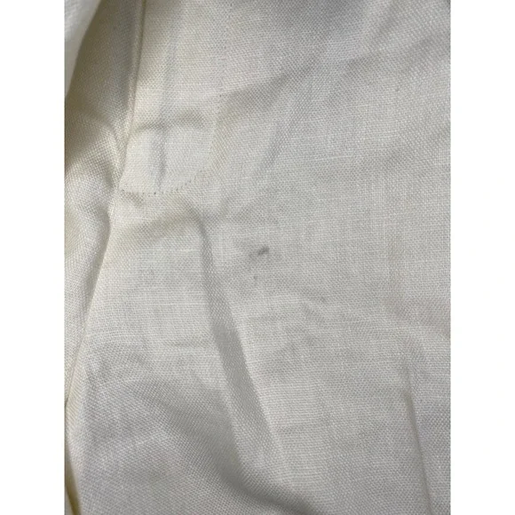 Lauren Ralph Lauren Cream Colored 100% Linen Pants 32.5" Inseam Size 16 - Picture 8 of 9
